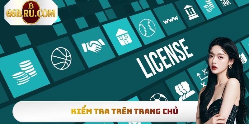 Kiểm tra trên trang chủ